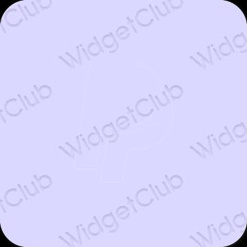 Estetis ungu Paypal ikon aplikasi