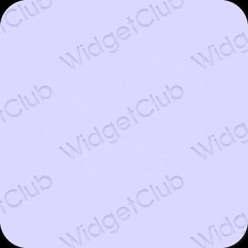 Esthétique bleu pastel Dropbox icônes d'application