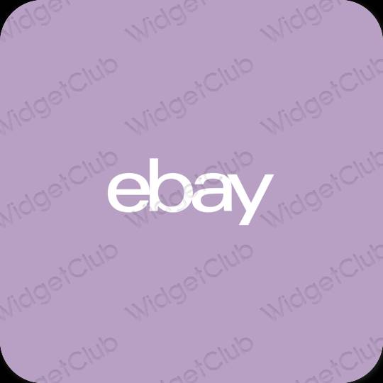 Естетски љубичаста eBay иконе апликација