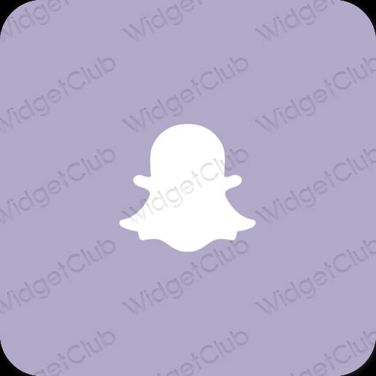 Естетичен пастелно синьо snapchat икони на приложения