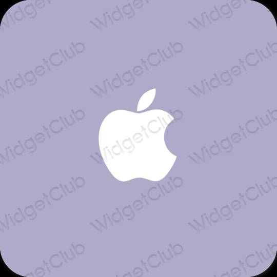 សោភ័ណ ពណ៌ខៀវ pastel Apple Store រូបតំណាងកម្មវិធី