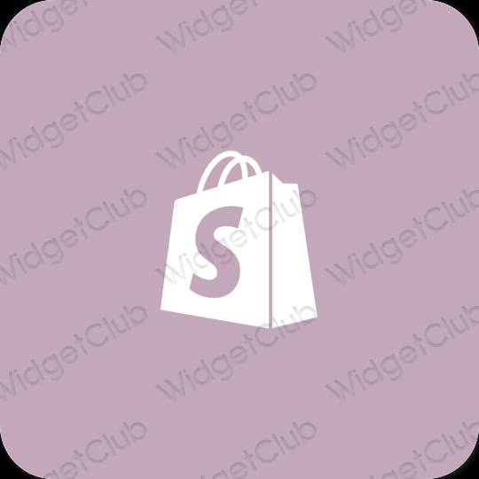 Esztétika lila Shopify alkalmazás ikonok
