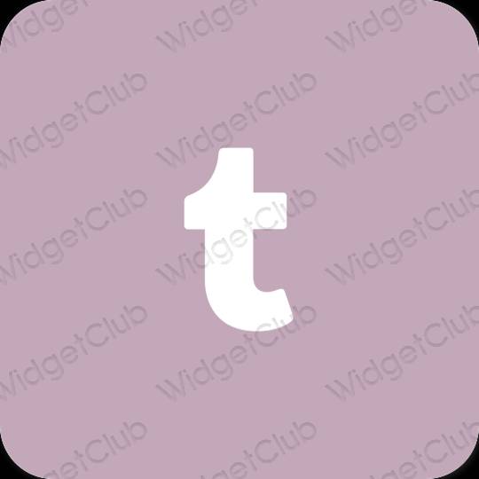 Естетичний фіолетовий Tumblr значки програм