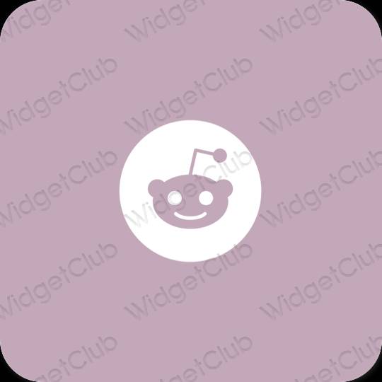 Естетичен лилаво Reddit икони на приложения
