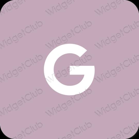 Estético púrpura Google iconos de aplicaciones