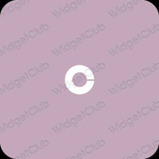 Estetisk lila Coinbase app ikoner