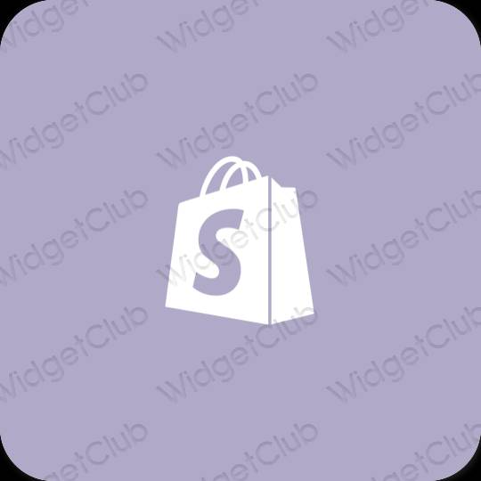 Estetický nachový Shopify ikony aplikací