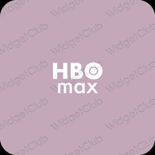 Esteettinen violetti HBO MAX sovelluskuvakkeet