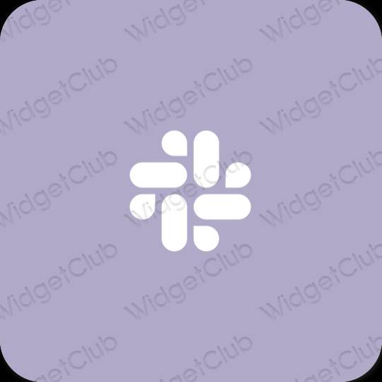 Estético púrpura Slack iconos de aplicaciones