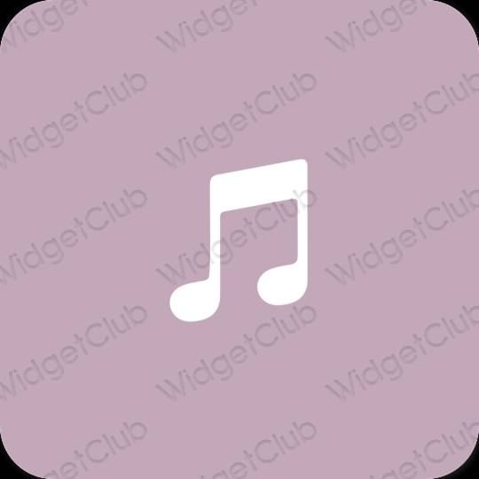 Estetico porpora Apple Music icone dell'app