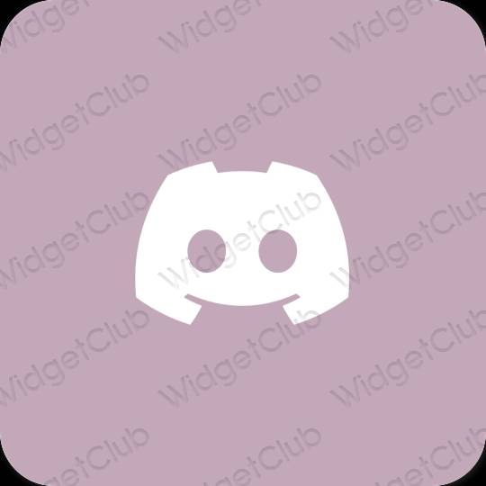 미적인 보라색 discord 앱 아이콘