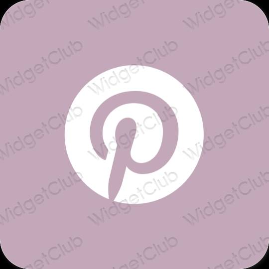 Estetic Violet Pinterest pictogramele aplicației