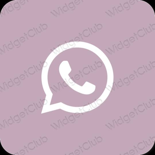 Estetski ljubičasta WhatsApp ikone aplikacija