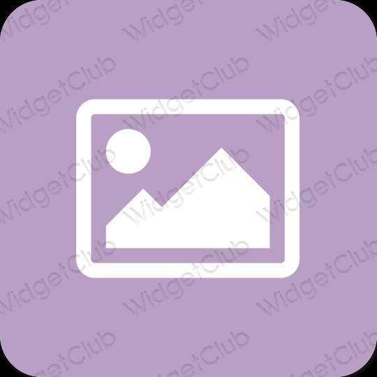 審美的 紫色的 Photos 應用程序圖標