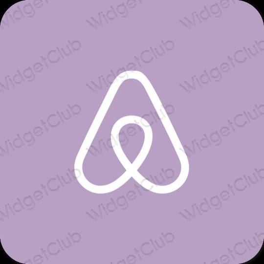 Estetis ungu Airbnb ikon aplikasi