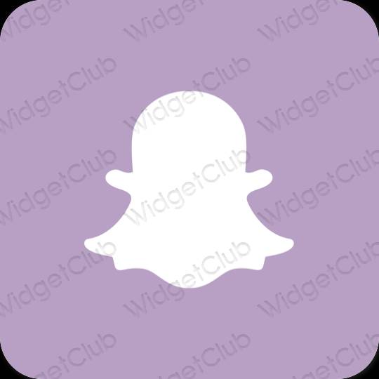 Esztétika lila snapchat alkalmazás ikonok