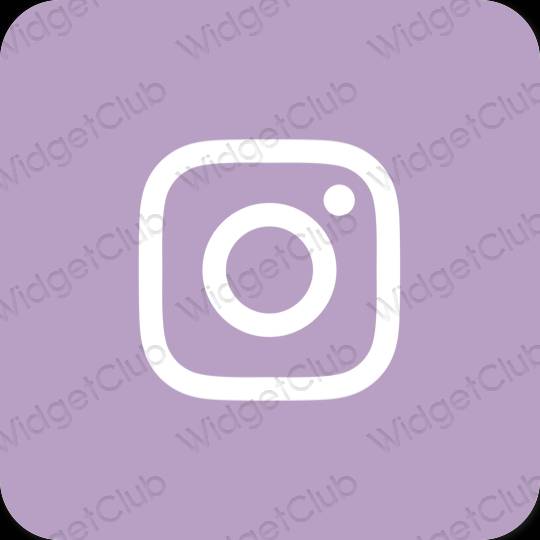 Aesthetic purple Instagram app icons