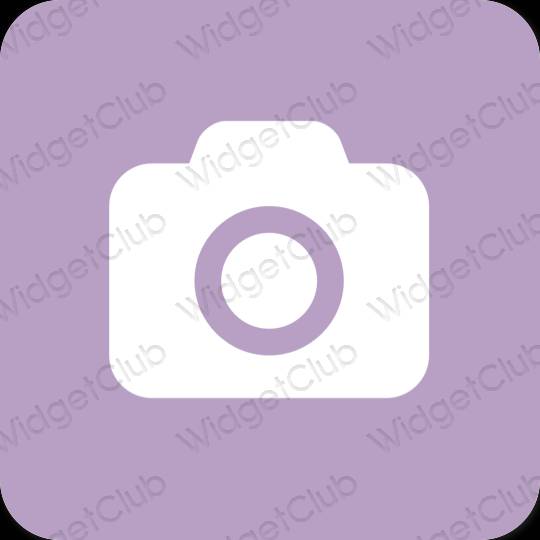 Естетичний фіолетовий Camera значки програм