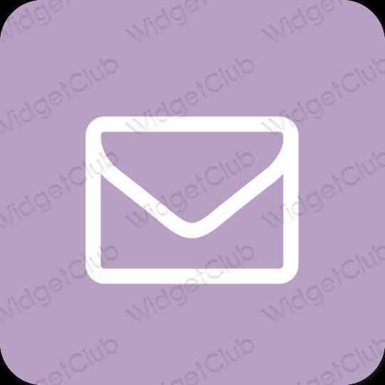 Estético púrpura Mail iconos de aplicaciones