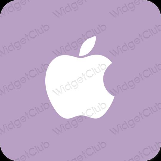 Esteettinen violetti Apple Store sovelluskuvakkeet