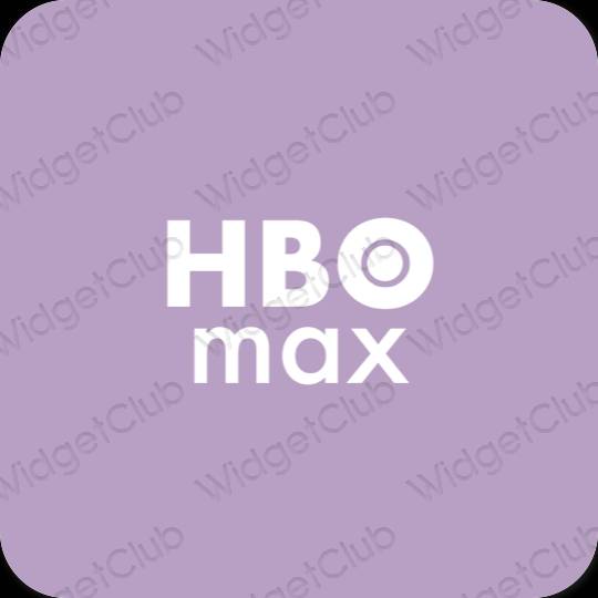 Estético roxo HBO MAX ícones de aplicativos
