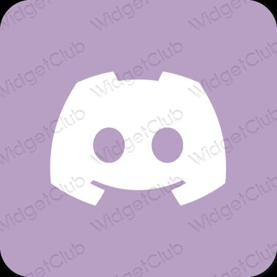 Aesthetic purple discord app icons