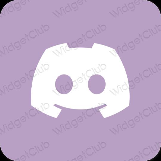 Estetisk lila discord app ikoner