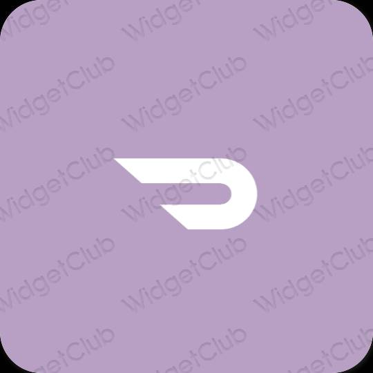 Aesthetic purple Doordash app icons