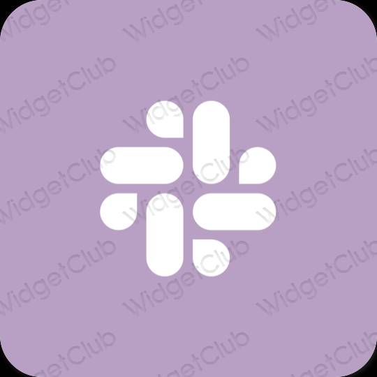 審美的 紫色的 Slack 應用程序圖標