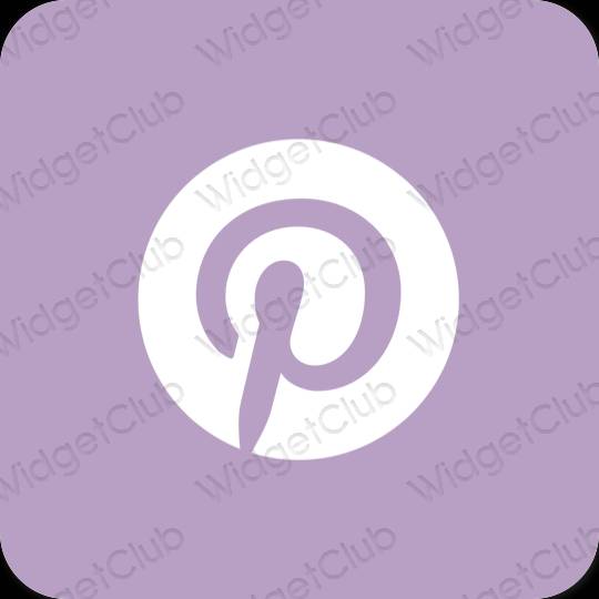 Estetické Fialová Pinterest ikony aplikácií