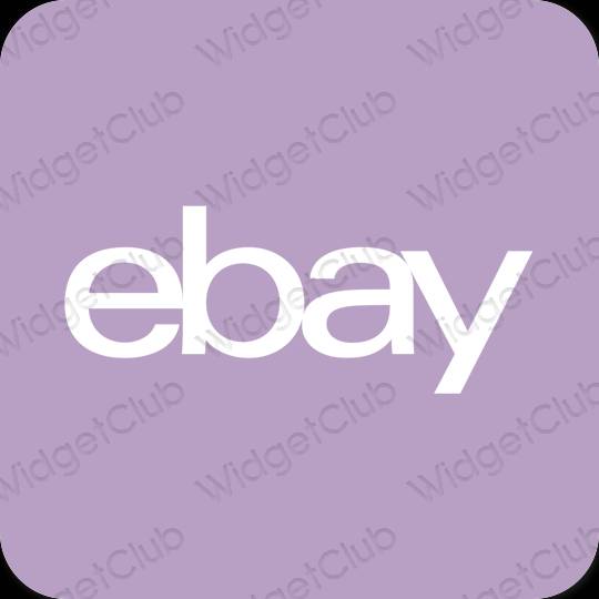 ესთეტიკური eBay აპლიკაციის ხატები