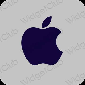 Estetyka szary Apple Store ikony aplikacji