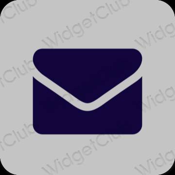 미적인 회색 Mail 앱 아이콘