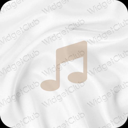 เกี่ยวกับความงาม สีเทา Apple Music ไอคอนแอพ