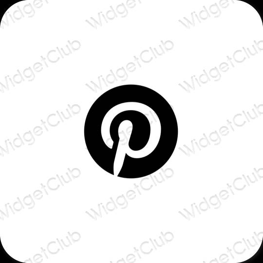 Icônes d'application Pinterest esthétiques