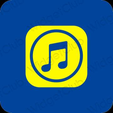 Estético roxo Apple Music ícones de aplicativos