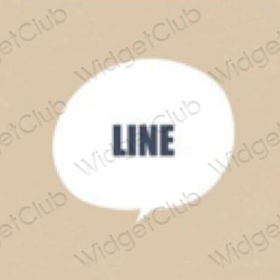 Esthetische LINE app-pictogrammen