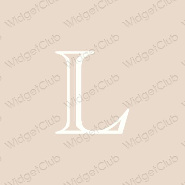 Estetik kuning air LIPS ikon aplikasi