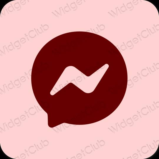 Ästhetisch Rosa Messages App-Symbole