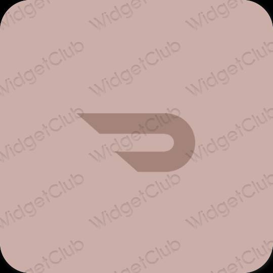 Aesthetic brown Doordash app icons
