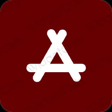 Esztétika barna AppStore alkalmazás ikonok