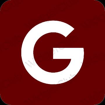 Αισθητικός καφέ Google εικονίδια εφαρμογών
