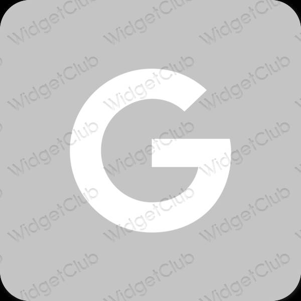 Estetsko siva Google ikone aplikacij