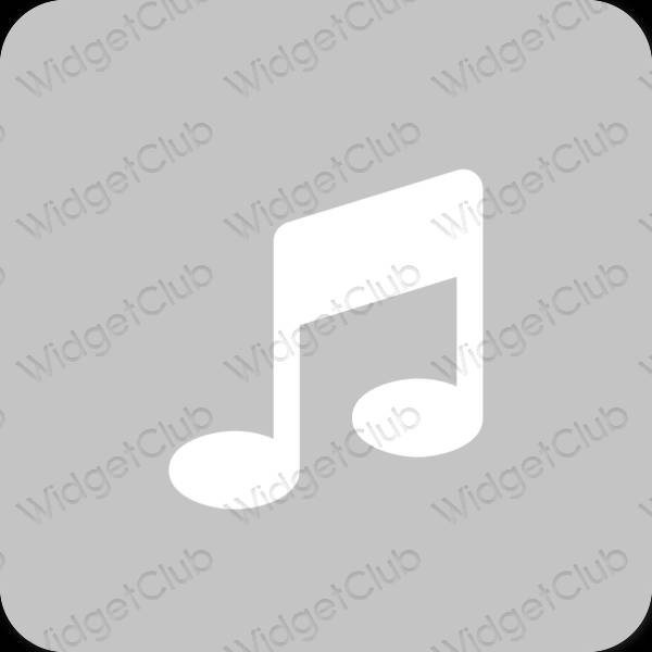 Естетичен сиво amazon music икони на приложения