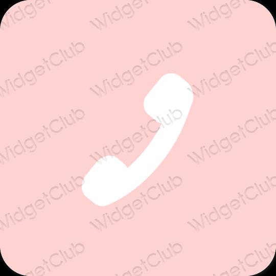 Αισθητικός ροζ Phone εικονίδια εφαρμογών