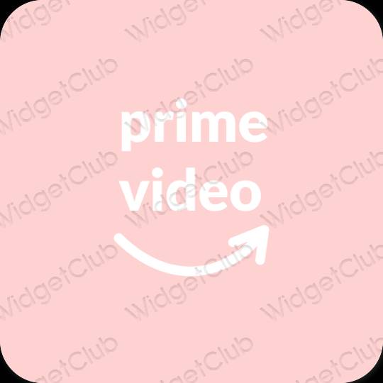 Estético rosa Amazon ícones de aplicativos
