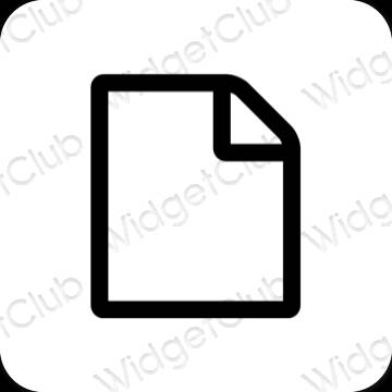 Aesthetic Notes app icons