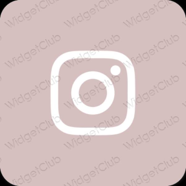 Aesthetic pink Instagram app icons