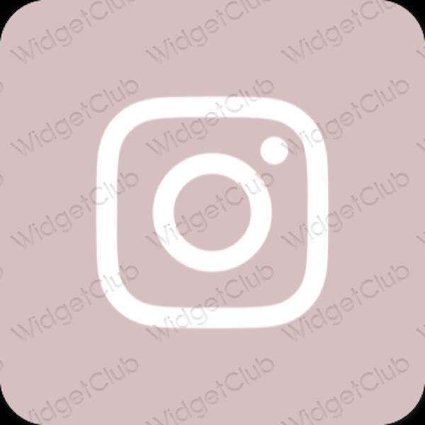 Aesthetic pink Instagram app icons