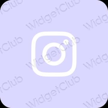 Aesthetic purple Instagram app icons